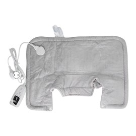 Electric Heating Pad 6 Temperature Levels Soft Warm Heated Wrap Pad for Neck Shoulders Beige US Plug 100‑120V