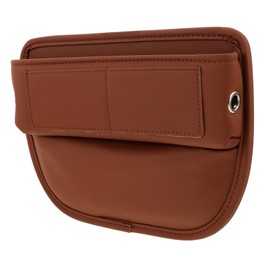 ULTECHNOVO PU Car Seat Gap Filler Organizer Durable Interior Storage Box for Phones Wallets Keys Effortless Installation Compact Design for Comfortable Driving