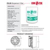 Cim-Tek 70120 400MB-10 Fuel Dispenser Filter, 10 Micron Phase Sep/Gilbarco