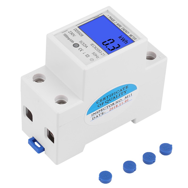 5‑32A 50Hz LCD Display Single Phase Energy KWh Meter DIN