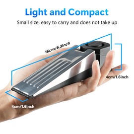 Flintronic Door Stop Alarm, Portable Security Door Stopper Alarm, Non-Slip Wdge Security Device Door Stoppers, Door Wedges Indoors for Home Hotel Travel Intruder Alert Detection