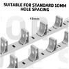 DOITOOL 50pcs Stainless Steel Shelf Support Clips for Shelving Versatile