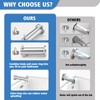 YASINU Slip on Extra Long Tub Spout with Diverter Universal