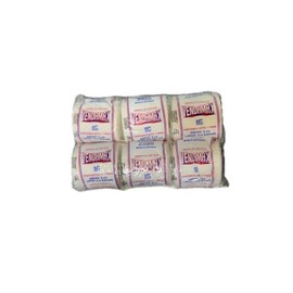VENDAMAX Venda Elástica de Tejido Plano de Algodón, 5 cm x 5 m, Paquete con 6 Piezas, Blanco