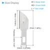 CoCud Craft Hobby Blades, #7 High-Speed Steel Replacement Cutting Carving