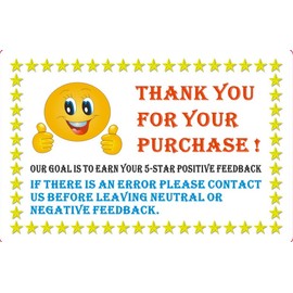 CORBIN QUALITY Thank You For Your Purchase Label Stickers Roll Of 1000 2 x 3 Feedback Gloss USA