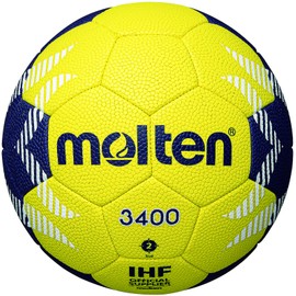 Molten Handball HA3400-YN IHF Top Training Ball Yellow / Blue Size 2