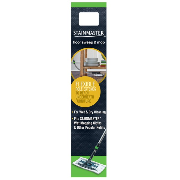STAINMASTER Sweep & Mop Floor Cleaning Tool with Reusable Microfiber Refill Pad