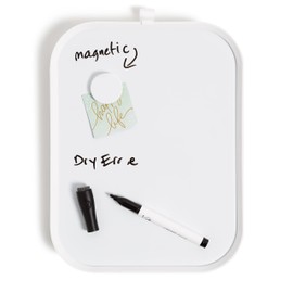 U Brands Modern Bevel Dry Erase Board Set, Office Supplies, Includes Magnet, Marker, 8.5” x 11”