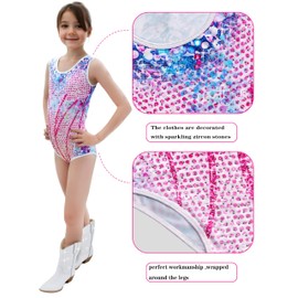 Girls Concert Outfit Little Kids Sparkles Diamond Bodysuit Fans Birthday Party Clothing 4-14 Years