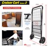 dbest products Cruiser Cart Deluxe 2 Shopping Grocery Rolling Folding
