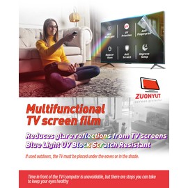 ZUONYUT Anti Glare Film for TV 55 inch,Glare and Blue Light Filter,Anti-Glare 55 in Screen Film (55 inch H682)