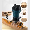 Woodworking Router Base with Transparent Cover Milling Cutter Slotting Bracket