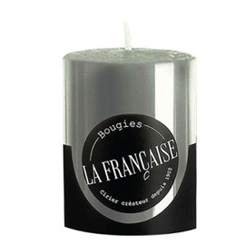 Bougies La Francaise - French Made Votive Candle - Made in France, Grey Color, +/- 12-Hour Burn Time - 1.50 x 1.96 inches