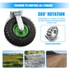 10" Pneumatic Caster Wheels Set of 4 – Heavy Duty