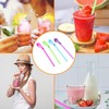 25Pieces Slushie Straws Slush Straws Hiccup Straw Milkshake Straws，All-in-one Straw