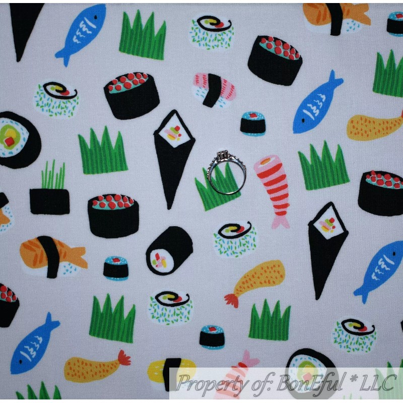 Michael Miller Fabrics BonEful FABRIC FQ Cotton Quilt Blue Red