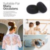Kitjans 2PCS Large Hair Donut Bun Maker - Thick &
