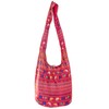 Sling Bag Cotton - Large Boho Hippie Hobo Handbag -