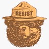 Smokey Resist Sticker Bumper Sticker Vinyl Decal 5"