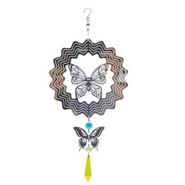 Garden Wind Spinner, 3D Wind Spinner, Garden Winds Spinners with Butterfly Design, Hanging Outdoor Kinetic Winds Spinners for Yard, Patio, Balcony Decoration