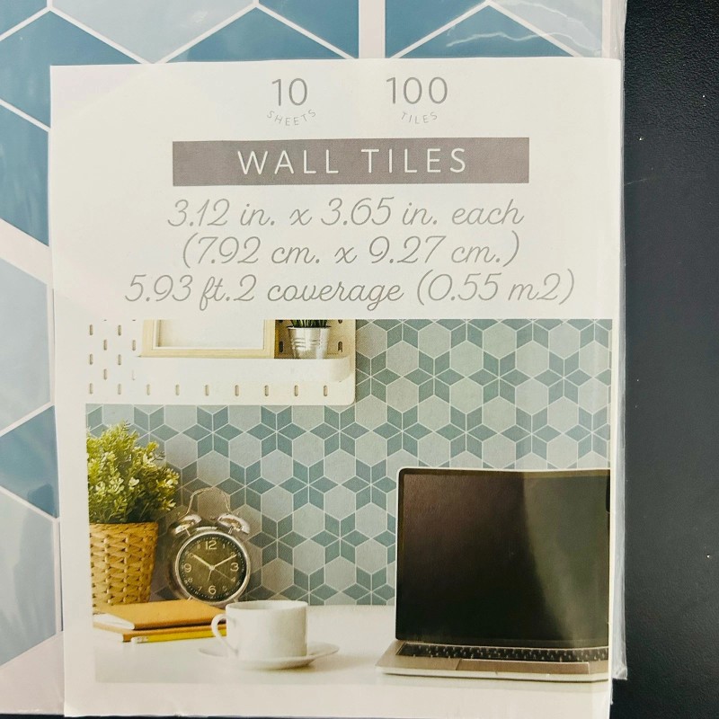 Design Group 10 Pk -Self Adhesive Wall Tiles Peel &