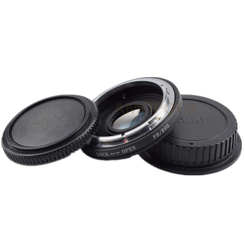 FD to EF Adapter with Optical Glass,Compatible with for FD/FL