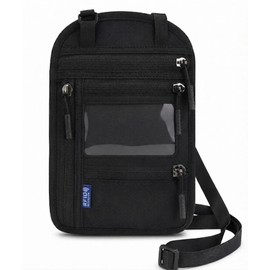 RFID Travel Passport Wallet Crossbody Bag – Compact Card, Phone & Document Organizer for Trips