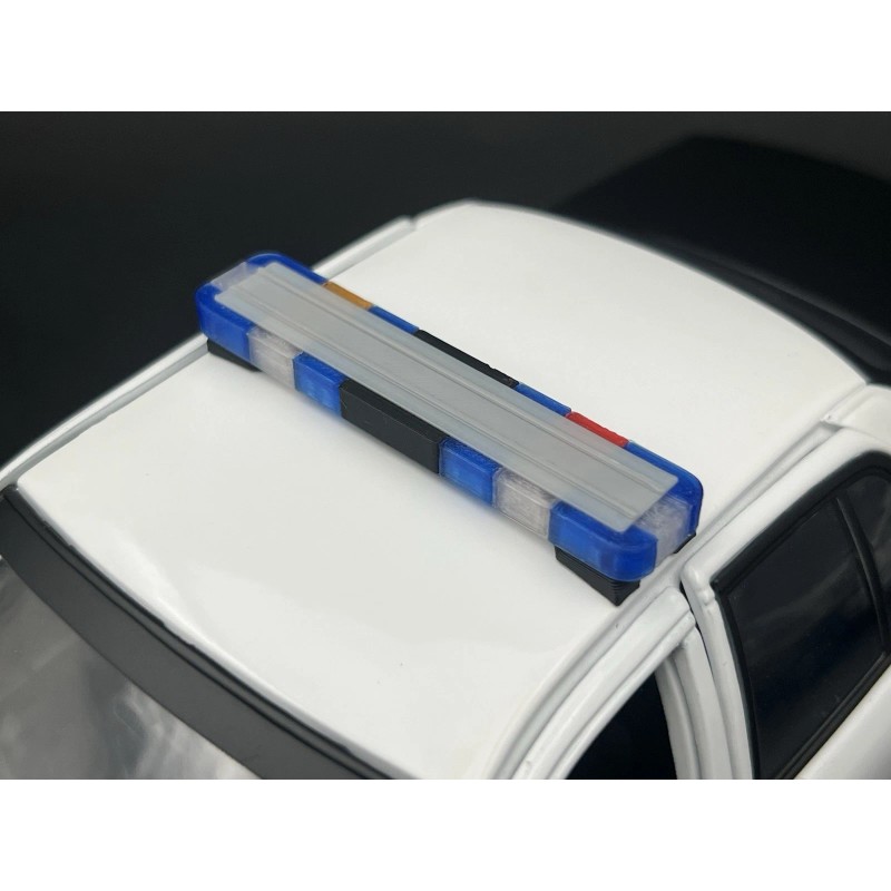 LED Ready Lightbar 1/18 LED Ready Whelen Edge Massachusetts Police