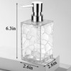 Hand Soap Dispenser, Clear Acrylic Plastic Liquid Pump Bottles Refillable