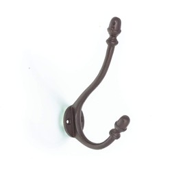 Antikas - Coat Hook for Antique Wardrobe, Hat Hook, Acorn Like Antique - Iron