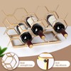 Drincarier Countertop Wine Rack - 10 Bottle Freestanding Modern Gold