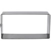 Ibili 722712 Speisering rechteckig Edelstahl,12x6x4,5 cm