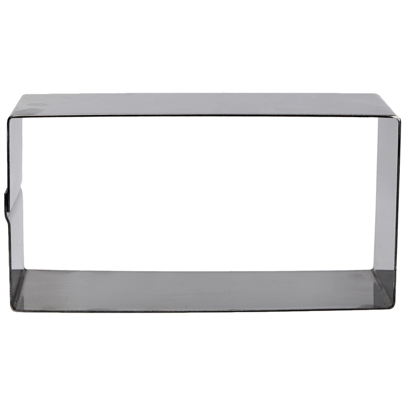 Ibili 722712 Speisering rechteckig Edelstahl,12x6x4,5 cm