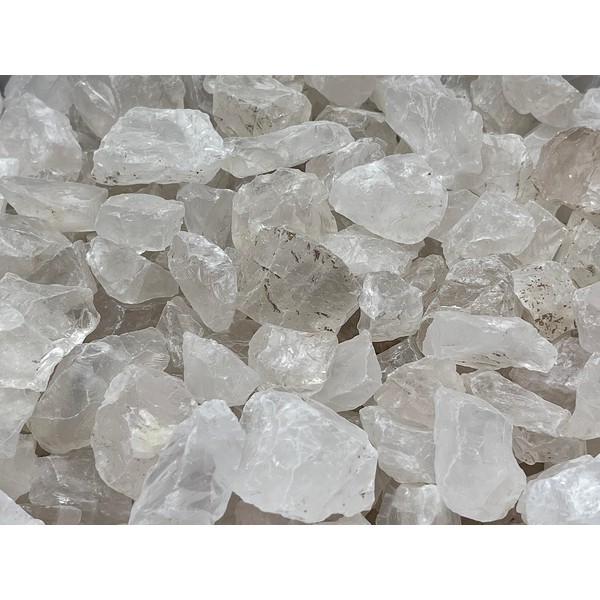 GAF TREASURES Wholesale Raw Clear Quartz Crystals, Natural Clear Quartz Stone, Natural Rough Clear Quartz Crystals, Clear Quartz Rough, Clear Quartz Healing Crystals (Clear Quartz, 0.25 Pound)