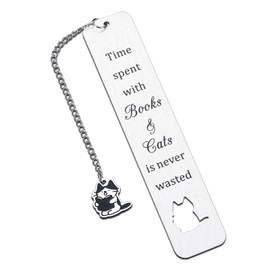 Booktok Merch Cat Bookmark Gifts for Women Gifts for Book Lovers Christmas Stocking Stuffer for Women Teens Cute Bookmarks for Bookish Bookworm Birthday Gifts for Reader Writer Book Fans Book Gifts