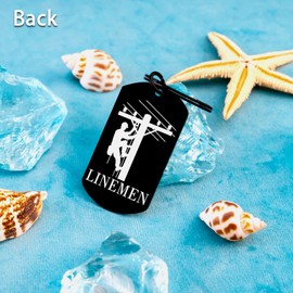 MigPio Lineman Gifts for Men Lineman Tools Linemen Prayer Keychain Lineman Party Decorations Linemans Appreciation Gift Birthday Valentine's Day Father's Day Gifts for Linemen