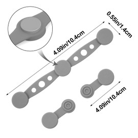 Air Fryer Silicone Magnet Buckles (4-Pack, Gray) - Secures Parchment Liners, Prevents Touching Heating Element, Fits Most Air Fryers