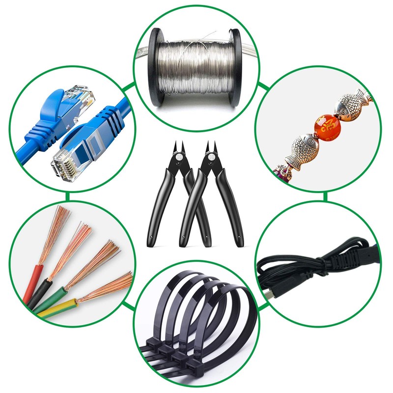 BOENFU Precision 170 Flush Cutters 10 Pack Jewelry Wire Cutters