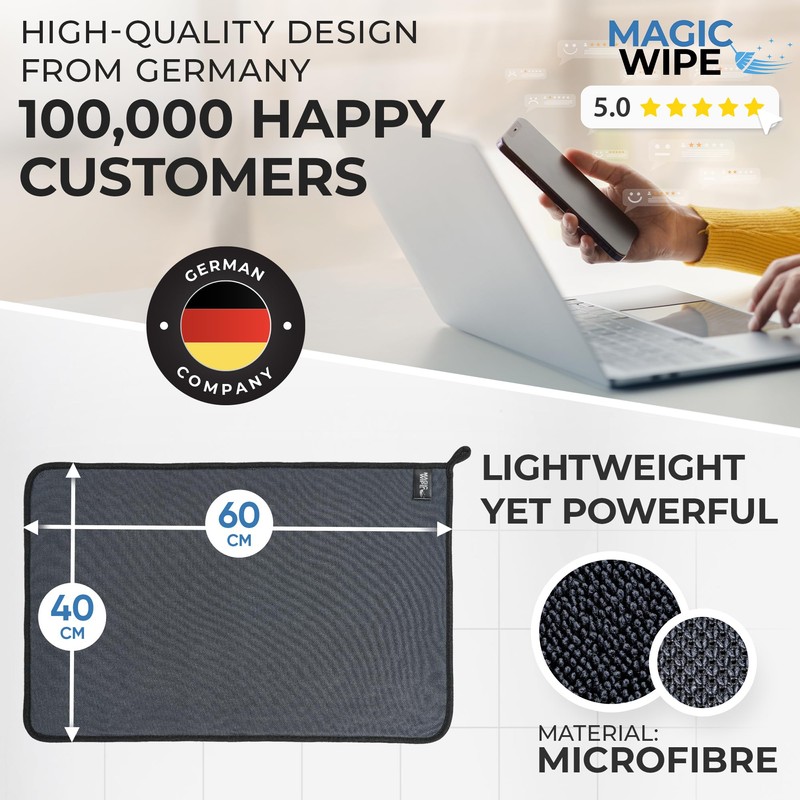 MAGIC WIPE® Bathroom Drying Cloth XXL - Multicolor 3 Pack