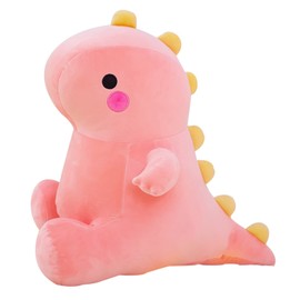 DUANMUL Cute Dinosaur Plush Toys, Fat Dinosaur Stuffed Animals Toys Dolls, Dinosaur Plush Toy Soft Stuffed Animal Dino Plushies Doll Cute Birthday Gifts for Kids Girls Boys (Pink,13in)