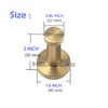 NELXULAS Golden Brushed Stainless Steel Single Super Heavy Duty Wall