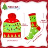 MGparty Christmas Hats Socks Winter LED Costume Light Up Beanie