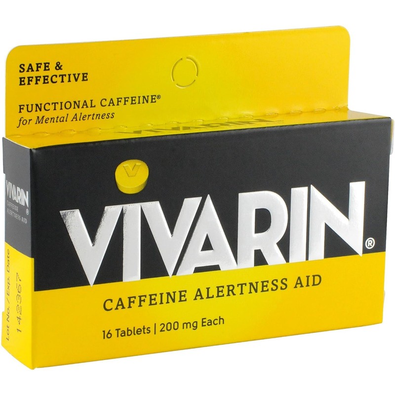 Vivarin, Caffeine Pills, 200mg Caffeine in Each Tablet, Safely and