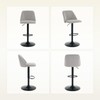 COLAMY Bar Stools Set of 2, Modern Swivel Bar Chairs,