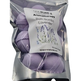 Spa Pure Comforting Coconut Milk Bath Bombs, USA Made with Shea Butter, for a Luxurious At Home Spa Bath (10 Count) Pack of 1 (Creamy Cocomut), White