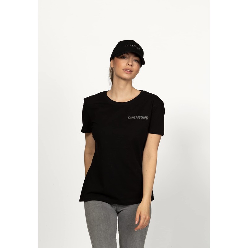 Borussia Dortmund Women's BVB Oversize T-Shirt, black