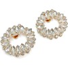 TRIXES 1 Pair Oval Rhinestone Shoe Clips - Elegant Clip