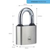 Yale Iron Disc Padlock 70mm - Nickel Plated - Hardened