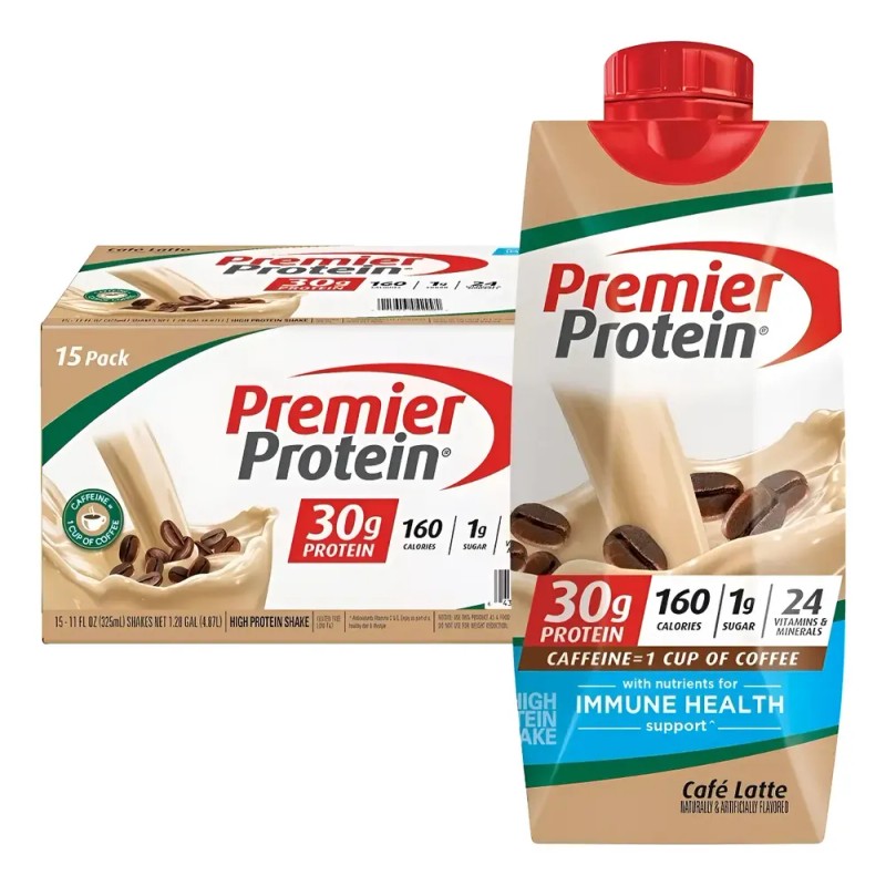 Premier Protein Café Latte Café Latte Pack/15 Malteadas